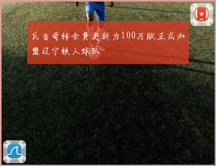 瓦吉奇转会费更新为100万欧正式加盟辽宁铁人球队